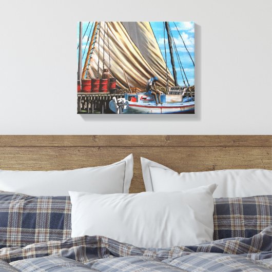 Dagen weg canvas afdruk (Insitu (Slaapkamer))