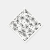 Dagen, wilde bloemen in zwart-wit servet (Hoek)