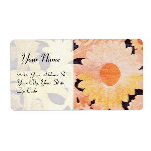 DAGEN, wit rood roze zwart Etiket