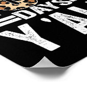 Dagen Y'all Leopard Leraar Student 100e Dag van de Poster (Hoek)
