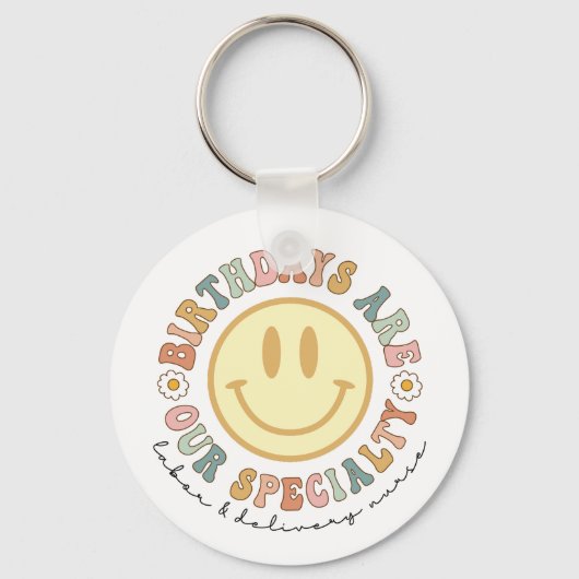 Dagen zijn onze specialiteit, L- en D-verpleeggeld Sleutelhanger (Voorkant)