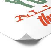 Dagen zijn! Typografie Inspirerend Poster (Hoek)