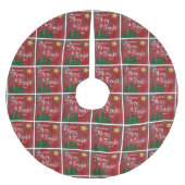 Dagen zijn vrolijk, roodroodroodroosterhout kerstboom rok (Voorkant)