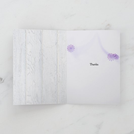 dagenbloem op hout kaart (Binnen)