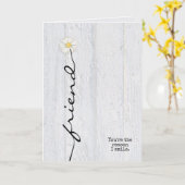 dagenbloem op hout kaart (Gele Bloem)