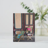 Dagendeklagen en strandzakken voor verkoop briefkaart (Staand voorkant)