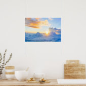 Dageraad boven de wereld poster (Keuken)