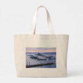 Dageraad breekt in Chapala Mexico Grote Tote Bag (Achterkant)