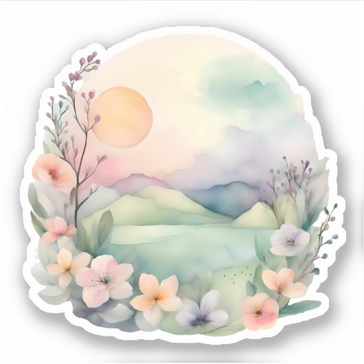 Dageraad in Bloom Sticker (Voorkant)