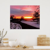 DAGERAAD IN DE WINTER POSTER (Keuken)