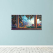 Dageraad | Maxfield Parrish | Canvas Afdruk (Insitu (Houten vloer))