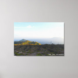 Dageraad Ochtend Zonsopgang Berg Landschap Reis Fo Canvas Afdruk