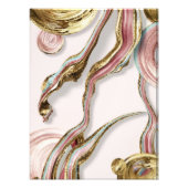 Dageraad op het Roos Marmeren Zee Foto Afdruk (Voorkant)