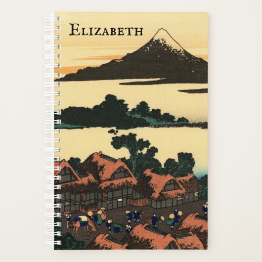 Dageraad op Isawa  Japans Woodblock Planner (Voorkant)