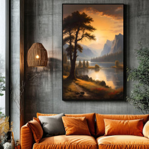 Dageraad over de Eeuwige Bergen Poster