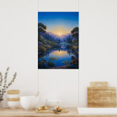 Dageraad over de tuibrug poster (Keuken)
