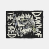 Dageraad Van De Shred Halloween Zombie Skateboarde Fleece Deken (Voorkant (Horizontaal))