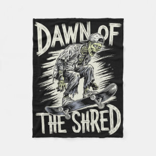 Dageraad Van De Shred Halloween Zombie Skateboarde Fleece Deken