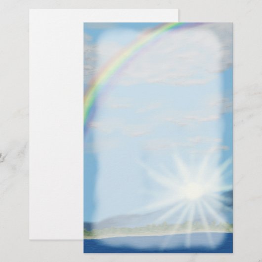 Dageraad van een nieuwe belofte, Rainbow Briefpapier (Voorkant / Achterkant)