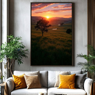 Dageraad van stilte canvas afdruk