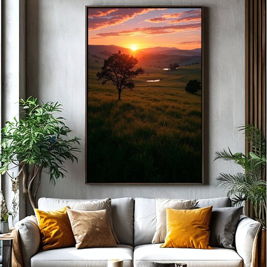 Dageraad van stilte canvas afdruk