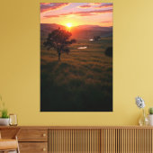 Dageraad van stilte canvas afdruk (Insitu (Woonkamer))