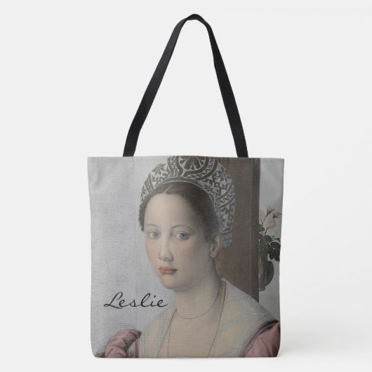Dageraad voor barok gepersonaliseerd monogram tote bag (Voorkant)