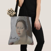 Dageraad voor barok gepersonaliseerd monogram tote bag (Dichtbij)