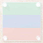 Dagestaanse vlag glazen onderzetter (Achterkant)