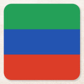 Dagestaanse vlag kartonnen onderzetters (Voorkant)