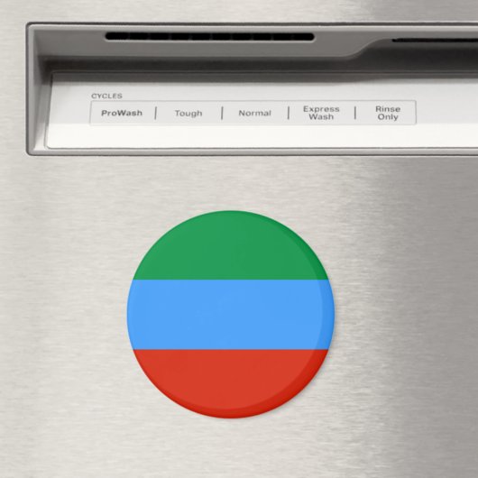 Dagestaanse vlag magneet (Insitu (Vaatwasser))