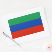 Dagestaanse vlag rechthoekige sticker (Envelop)