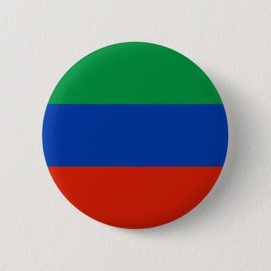 Dagestaanse vlag ronde button 5,7 cm (Voorkant)