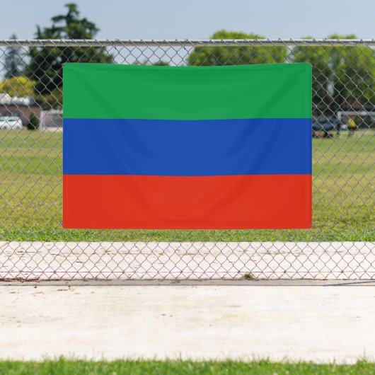 Dagestaanse vlag spandoek (Insitu)