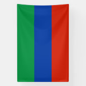 Dagestaanse vlag spandoek (Verticaal)