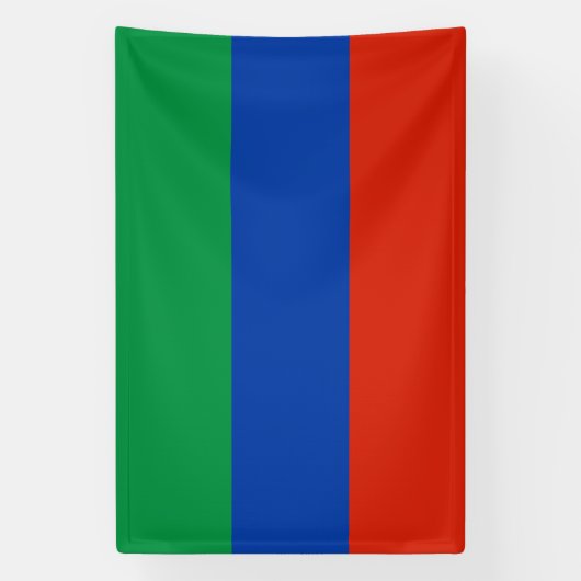 Dagestaanse vlag spandoek (Verticaal)