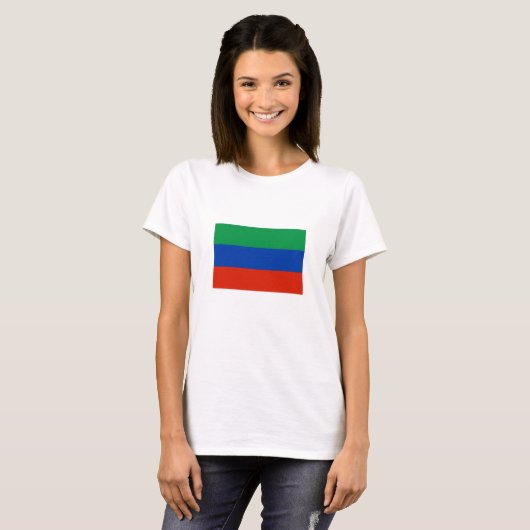 Dagestaanse vlag t-shirt (Voorkant volledig)