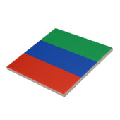 Dagestaanse vlag tegeltje (Zijkant)