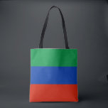 Dagestaanse vlag tote bag<br><div class="desc">Patriottische vlag van Dagestan.</div>