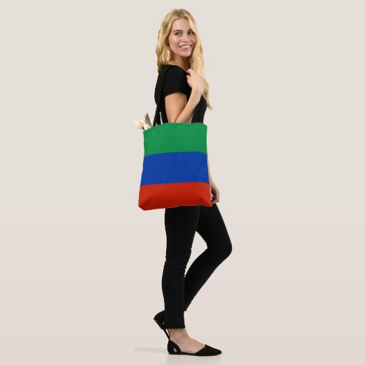 Dagestaanse vlag tote bag (Op model)