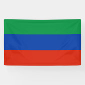 Dagestan flag Banner (Horizontaal)