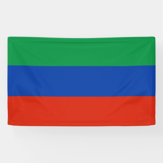 Dagestan flag Banner (Horizontaal)