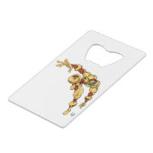 Dagger Creditkaart Flessenopener (Voorkant Gekanteld)