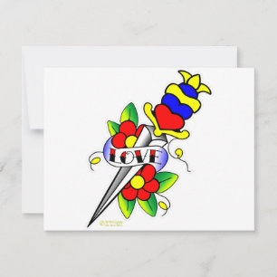 Dagger Flowers en Love Tattoo