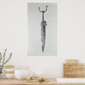 Dagger, Halstatt Culture, c.750-450 BC Poster (Keuken)