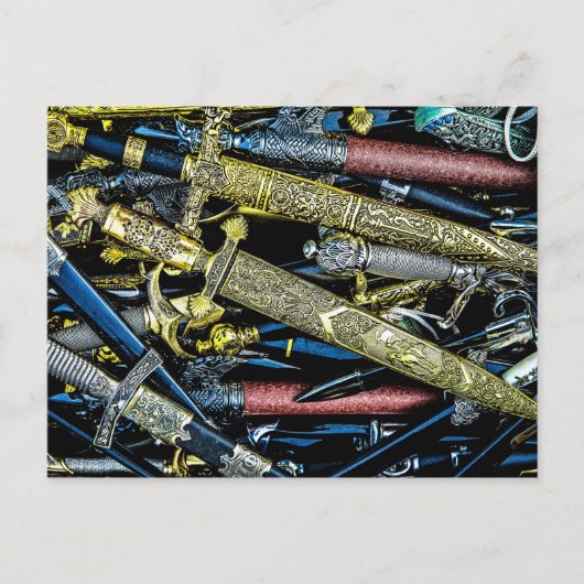 Daggers, Dirks en Sabers Briefkaart (Voorkant)