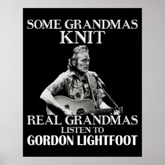 Daggeschenk voor echte oma's Luister naar Gordon L Poster
