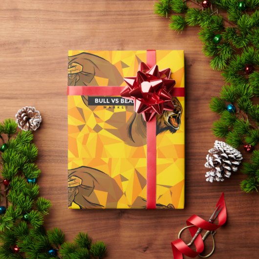 Daghandel - Bull- en Beer-markt Cadeaupapier (Feestdagen Geschenken)