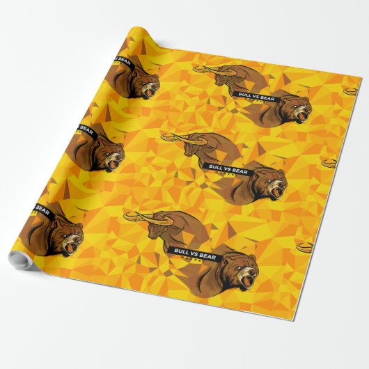 Daghandel - Bull- en Beer-markt Cadeaupapier (Uitgerold)