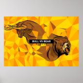 Daghandel - Bull- en Beer-markt Poster (Voorkant)